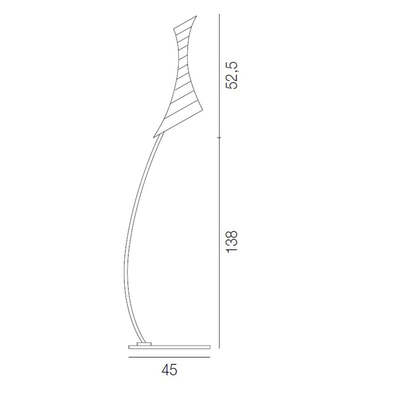 Торшер PT TWISTER BC GR Terra от Vistosi VISTOSI ЭЛИТНЫЕ 244424 Белый  - Вид №1