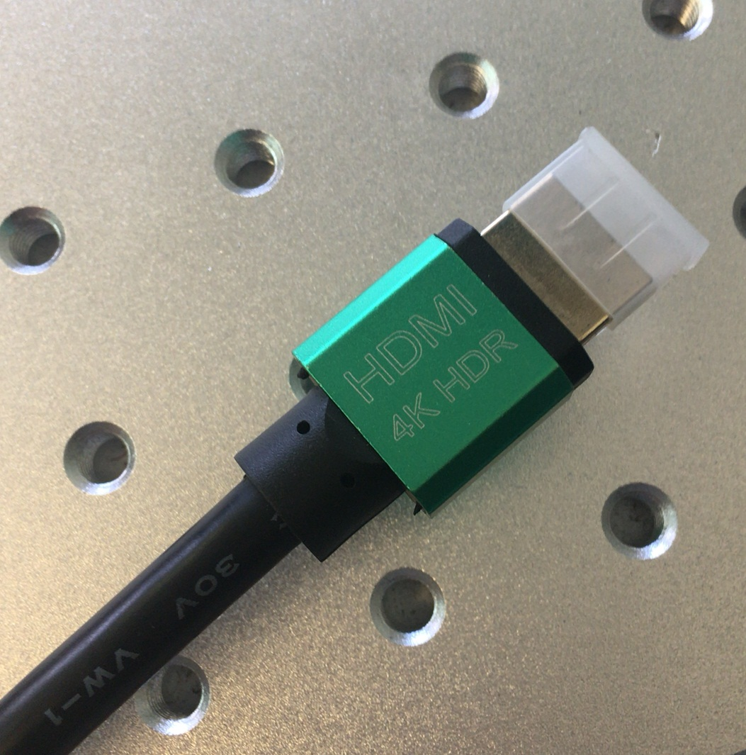 GCR-50961 кабель 1.2m hdmi версия 2.0, hdr 4:2:2, ultra hd, 4k 60 fps 60hz/5k*30hz, 3d, audio, 18.0 гбит/с, 28/28 awg, od7.3mm, тройной экран, черный, al корпус зеленый Greenconnect Santreyd  - Вид №1