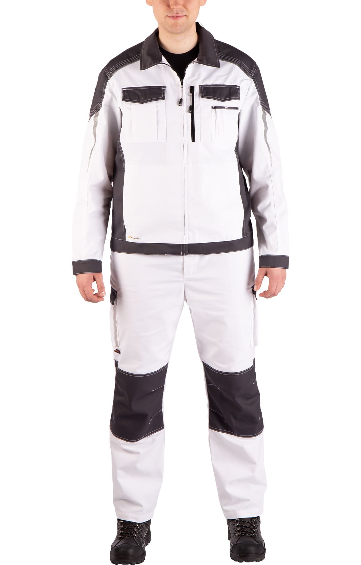 4974831 Костюм  NEW белый графит STATUS  Летняя спецодежда  размер 60-62/170-176  - Вид №15