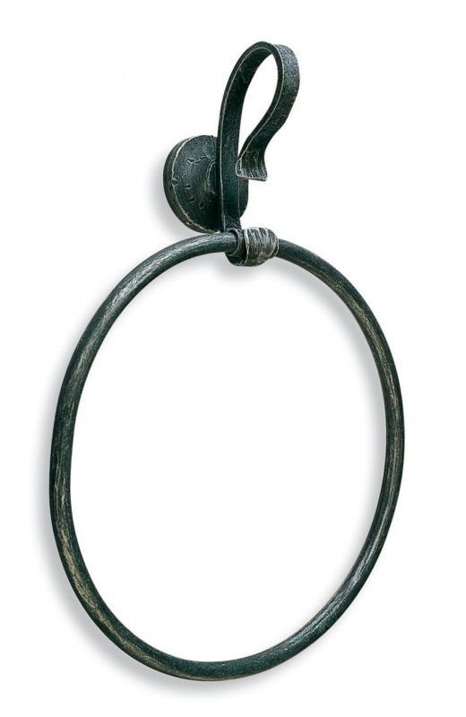 F07(43) Stil Haus Flora, полотенцедержатель - кольцо, цвет античный черный Santreyd 