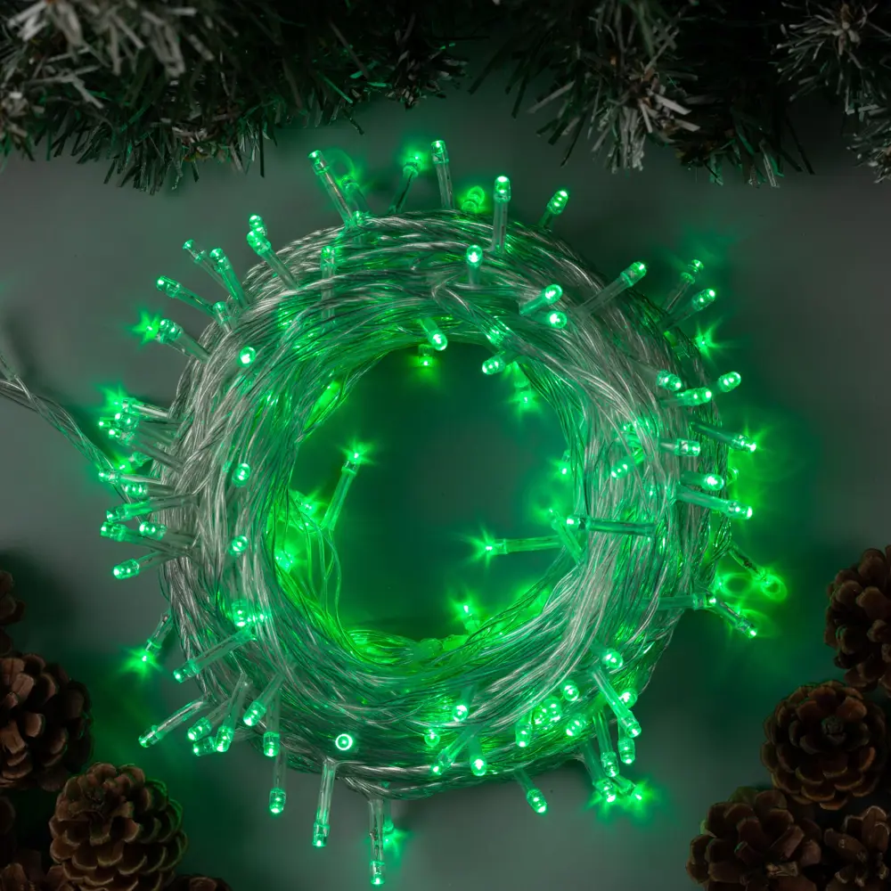 90641663 Электрогирлянда комнатная Luazon lighting 3556809 нить 20 м 200 ламп бесцветный 8 режимов работы STLM-0956676