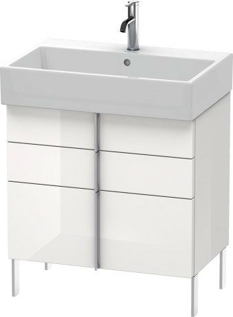 VA658604343 Vero Air Тумбочка напольная Базальт матовый, декор Duravit - Вид №2