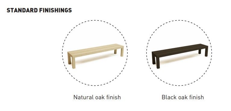 Деревянная скамья без спинки Quinze & Milan кемпинг ARCH-00056783 - Вид №3