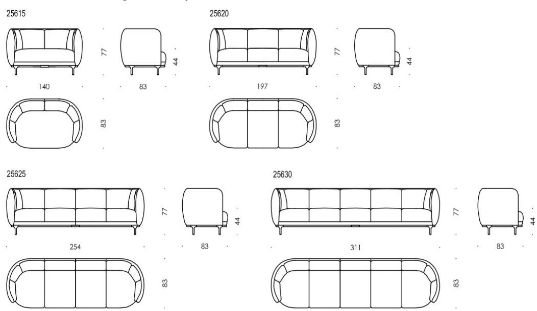 Wittmann Диван из ткани Vuelta sun-id-1416837 - Вид №5