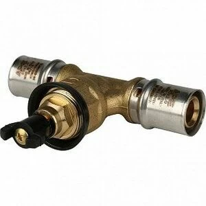 Вентиль пресс STOUT 20х20х2.0 с хромированной ручкой