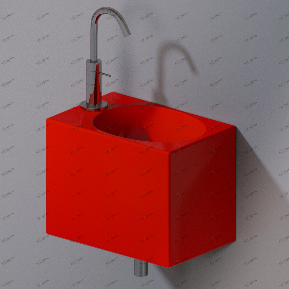 L311T0R1V1.125 Подвесная раковина настенная прямоугольная A. e T. Italia IDEA AeT ITALIA