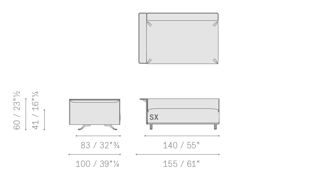 Ткань съемный садовый диван Poltrona Frau Boundless Living Outdoor Collections ARCH-00134649 - Вид №28