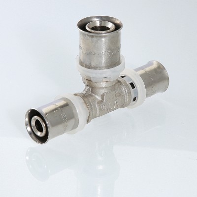 VTm.231.N.323226 Пресс-фитинг – тройник Valtec 32 х 32 х 26 мм  - Вид №7
