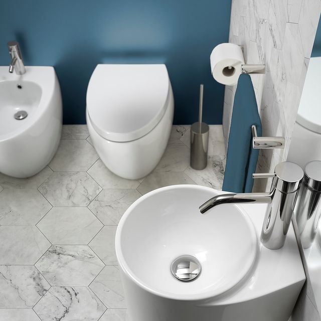 ONE002L Смеситель для раковины Linki ONE, Глянцевая сталь - Вид №1