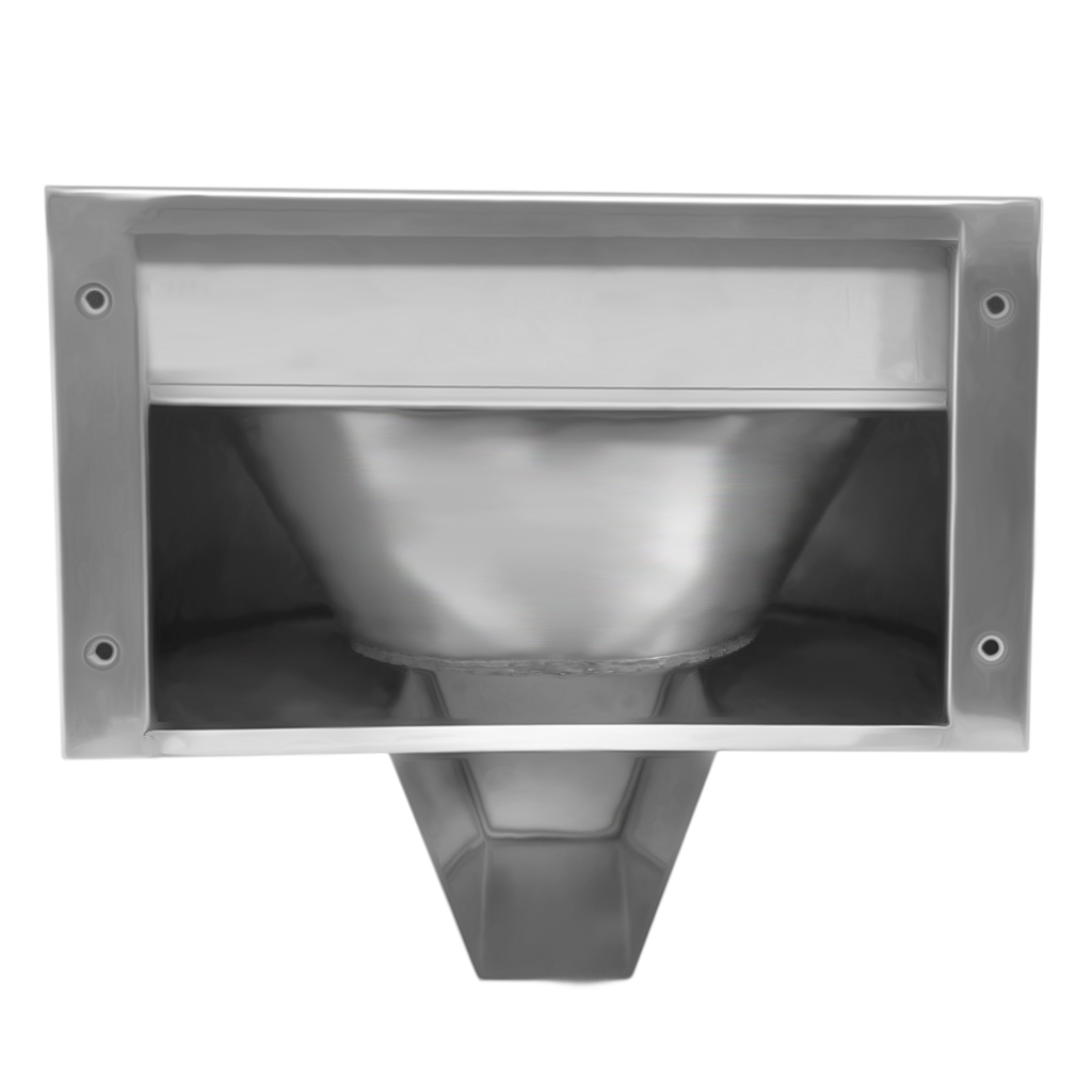 MF-112 Раковина подвесная Public Steel  - Вид №1