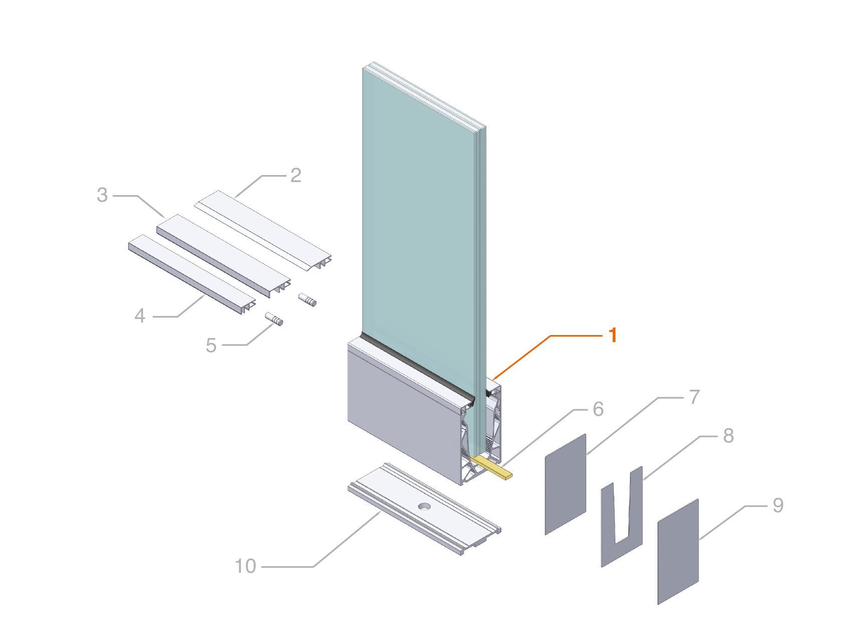Стеклянный парапет для окон и балконов Saint-Gobain - Logli Defender ARCH-00056785 - Вид №10