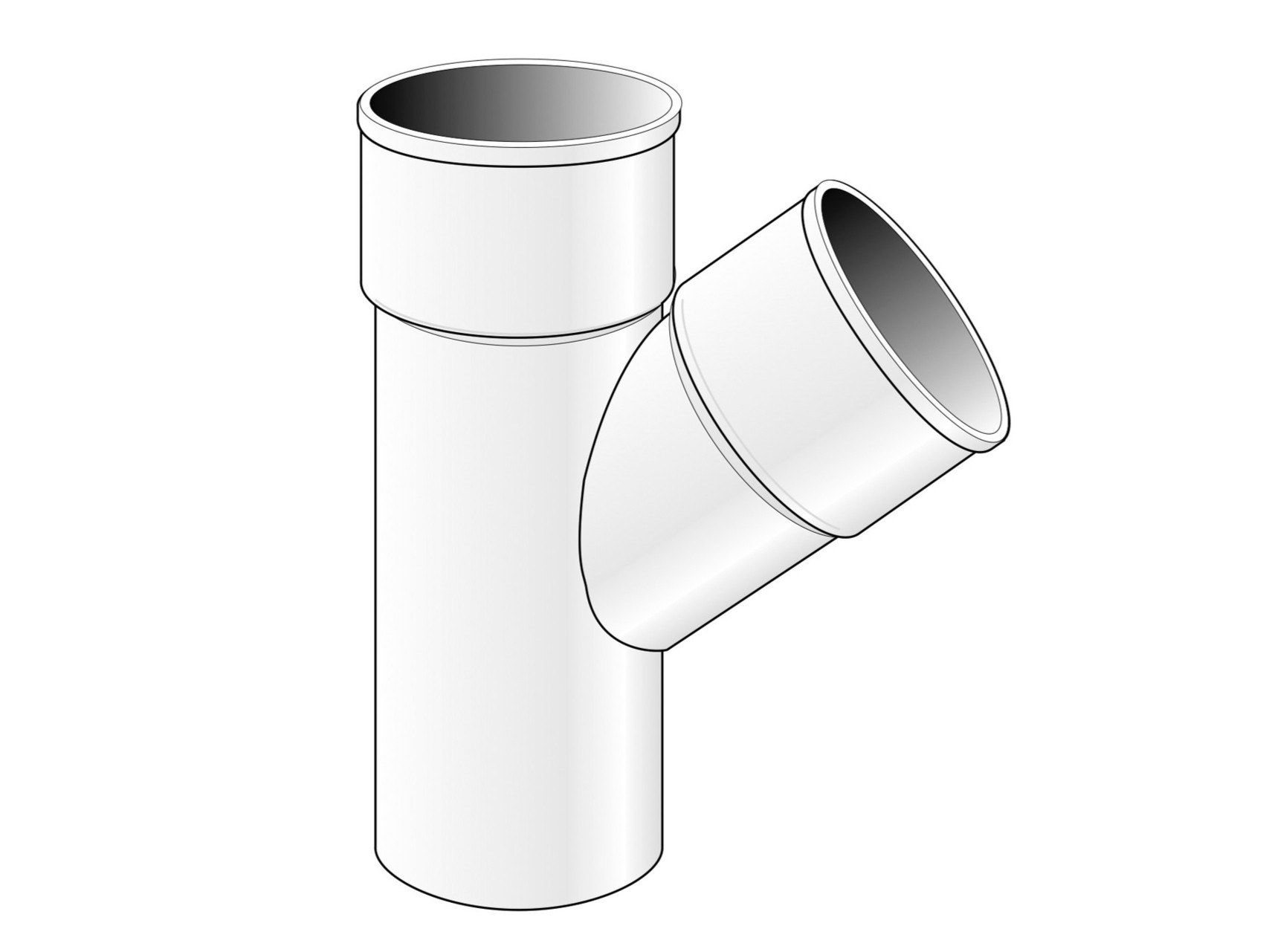 Простая Брага 45° First Corporation First Plast ARCH-00029522 - Вид №1