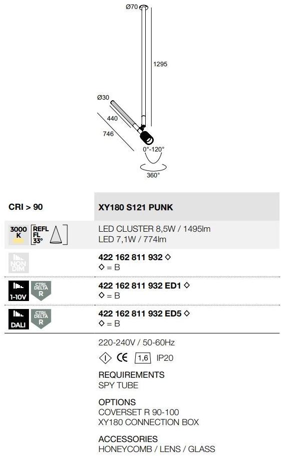 Delta Light Регулируемый светодиодный потолочный светильник Xy180 sun-id-1484977 - Вид №3