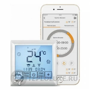 Хронотермостат Теплолюкс ССТ MCS 350 сенсорный + WiFi недельный белый