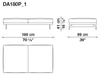 B&B Italia 3-х местный тканевый диван Dock sun-id-1376507 - Вид №105