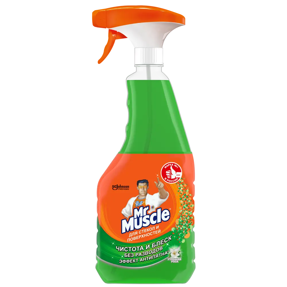 Mr. Muscle Утренняя Роса - чистящее средство для стекол и зеркал 530мл 89360519 MR.MUSCLE STLM-1072242