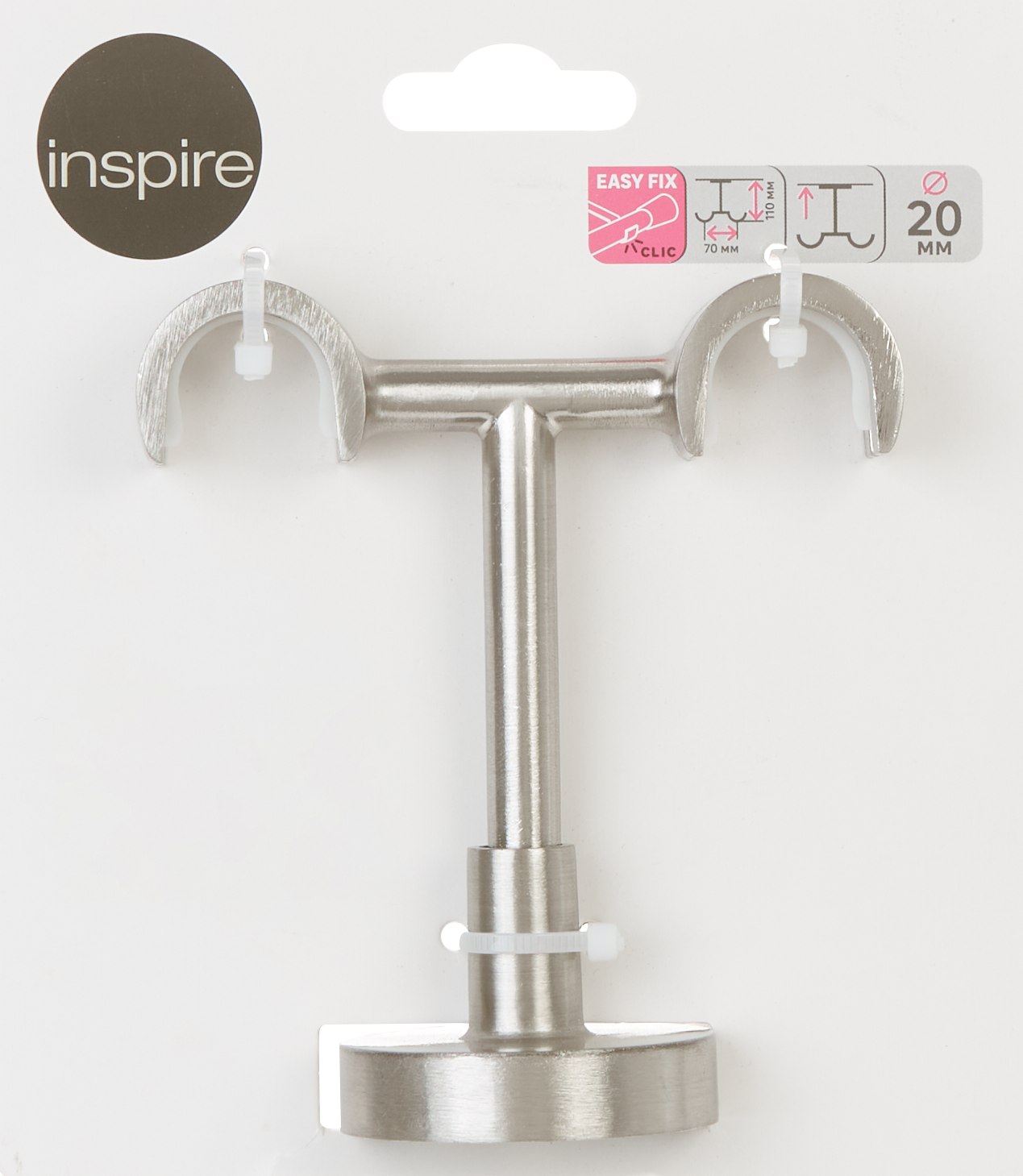 Потолочный держатель для карниза INSPIRE металлический хром 85186750 STLM-0059658 - Вид №3