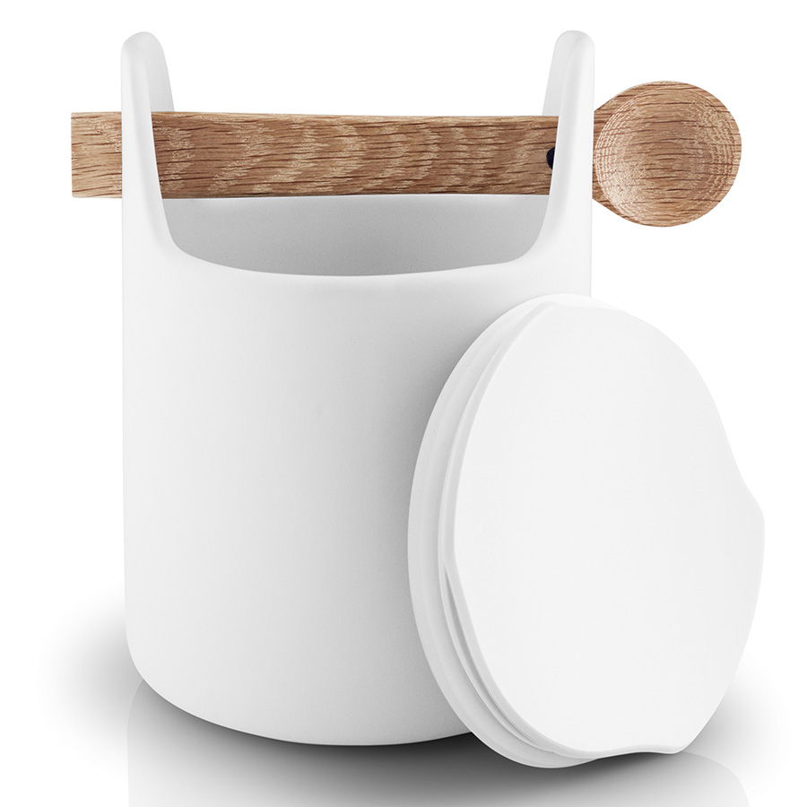 520426 Банка для сыпучих продуктов toolbox с ложкой, 800 мл, белая Eva Solo  - Вид №2