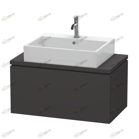 LC580208080 Тумбочка для компактной консоли L-Cube #LC5802 820 x 477 мм Graphit Super Matt Duravit