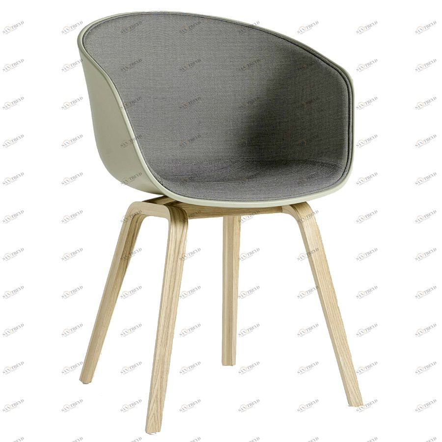 Стул AAC22 мягкий, светло-зеленый со светлыми ножками Hay 903781927