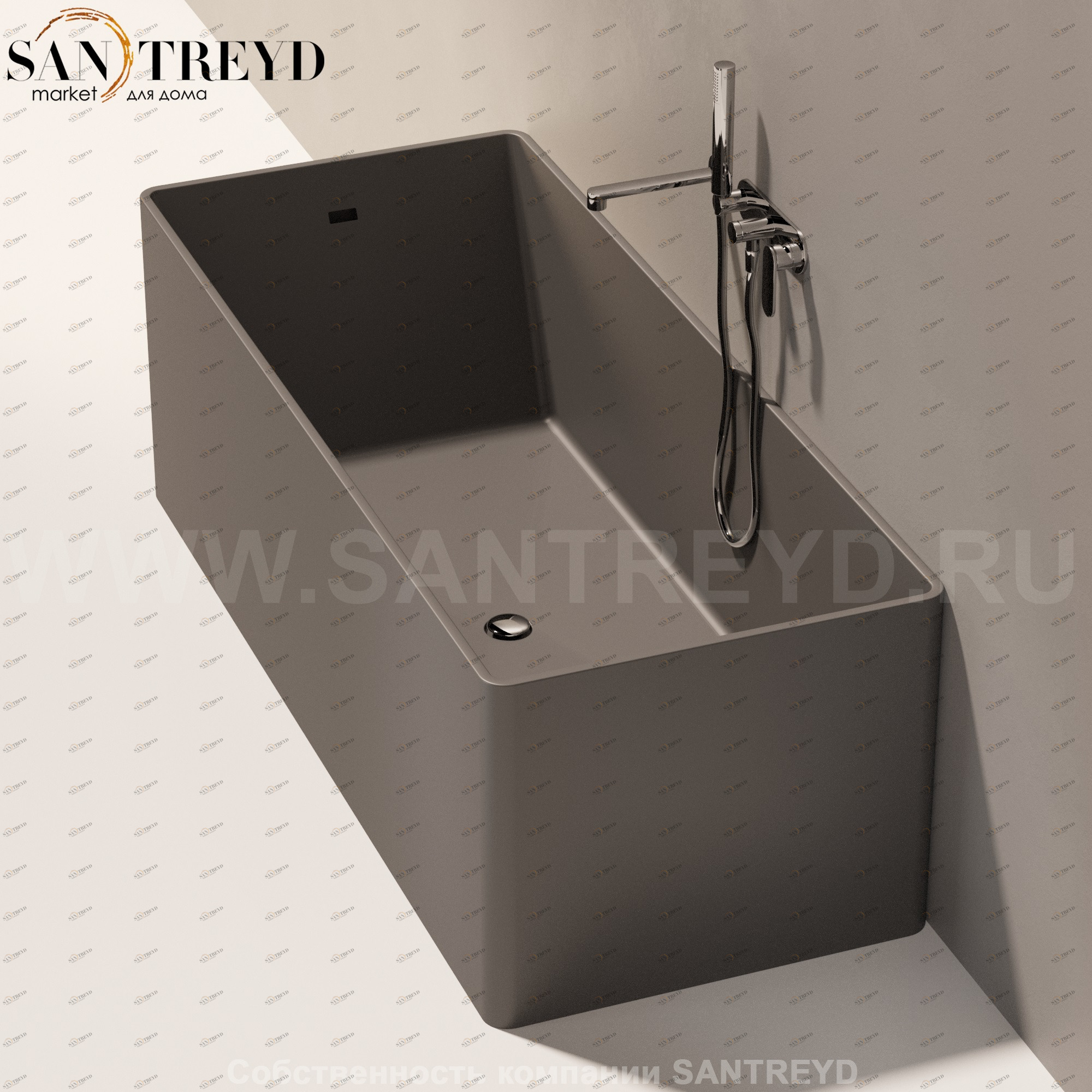 Flaminia WASH Ванна свободностоящая 170 см черная MW170.7006 Ceramica Flaminia MW1707006