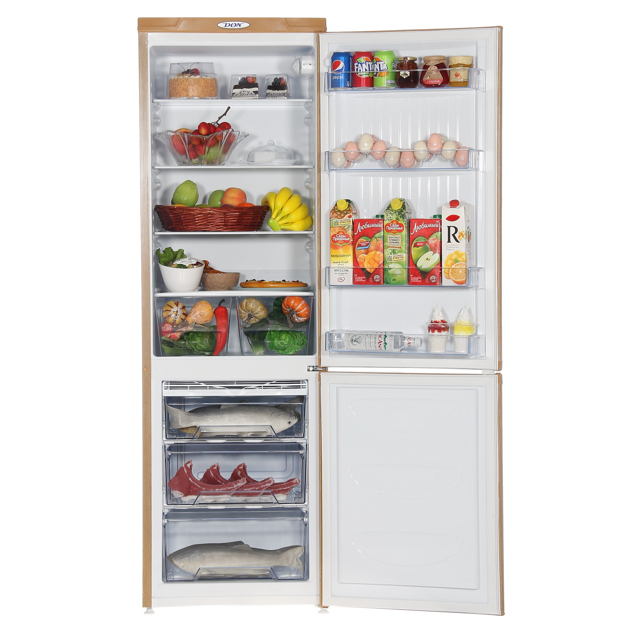 1229493 Холодильник с морозильником   DON R-291 DUB коричневый STDN-0109108 - Вид №10