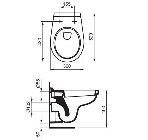 E406661 УНИТАЗ подвесной VIDIMA SEVA FRESH  - Вид №1