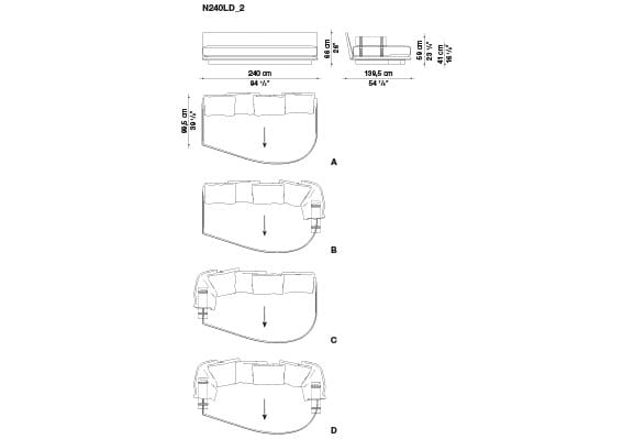 Секционный диван B&B Italia Noonu ARCH-00013428 - Вид №27
