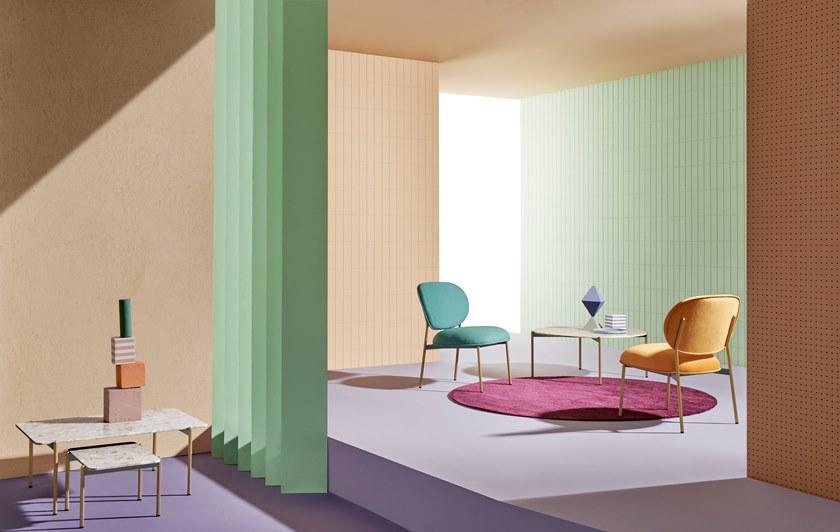 Pedrali Кресло для отдыха с обивкой и тканью Blume sun-id-1395803 - Вид №4