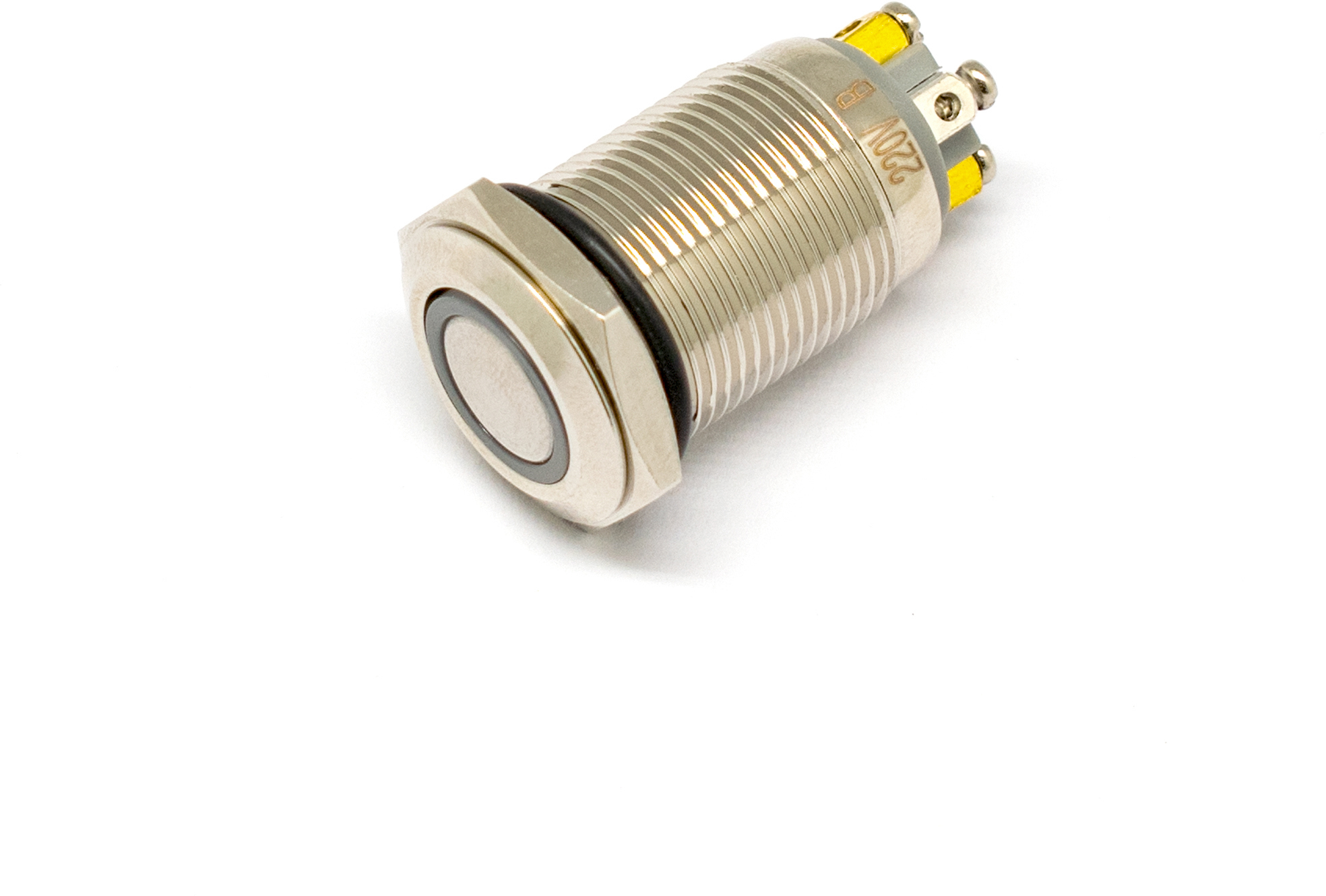 88109869 Кнопка металлическая Oxion винт, цвет серебристый STLM-0076745 Santreyd