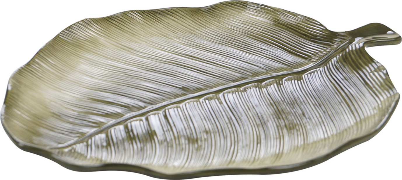 10638461 Certified International Блюдо-лист сервировочное 3D Certified Int. Пальмовые листья 34х28см, керамика Керамика 