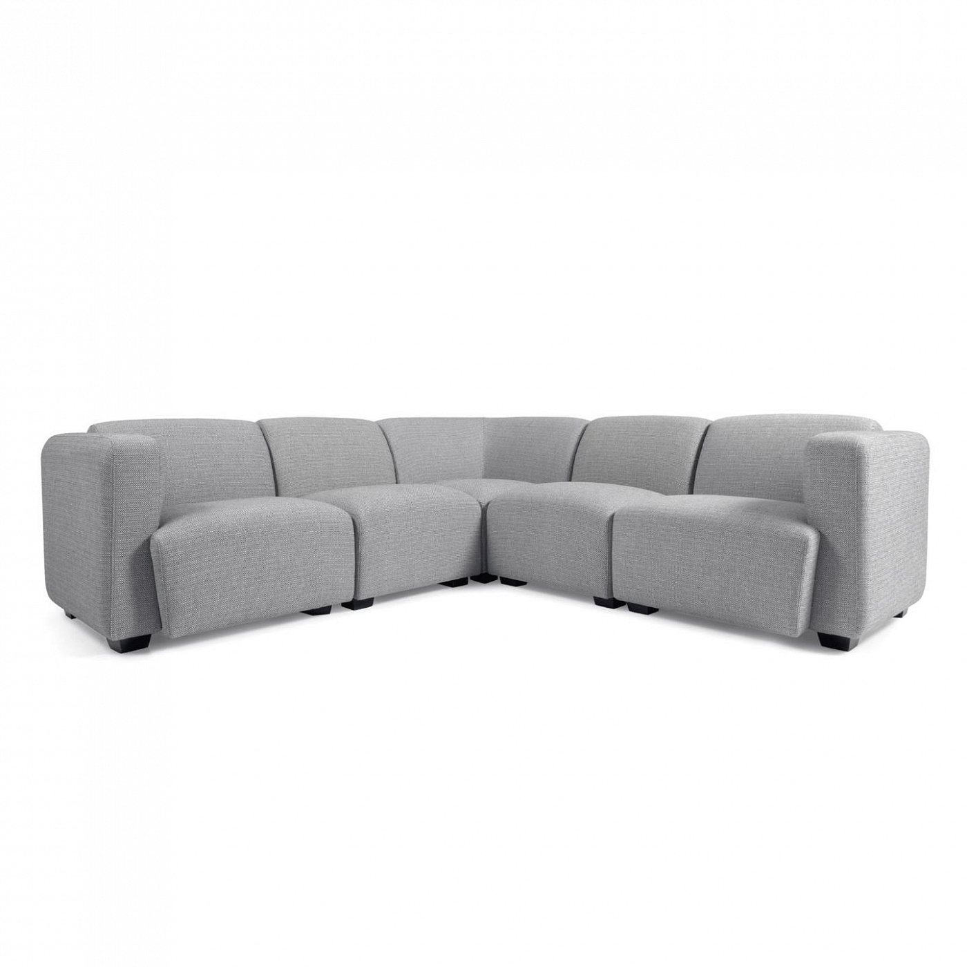 101860 Угловой диван 5-местный серый 226 x 226 cm La Forma Legara 