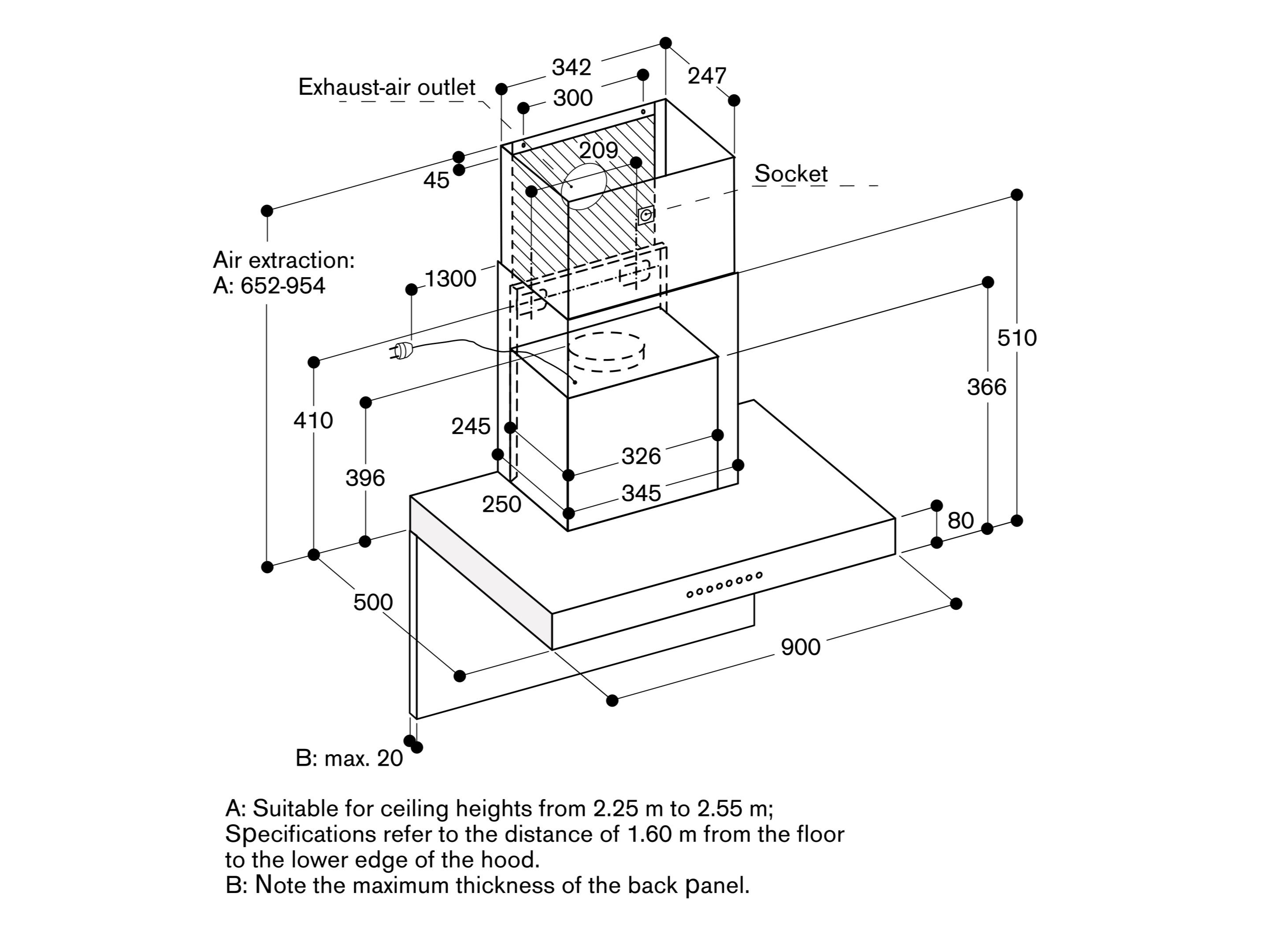 Потолочный капот GAGGENAU серия 200 ARCH-00095299 - Вид №2