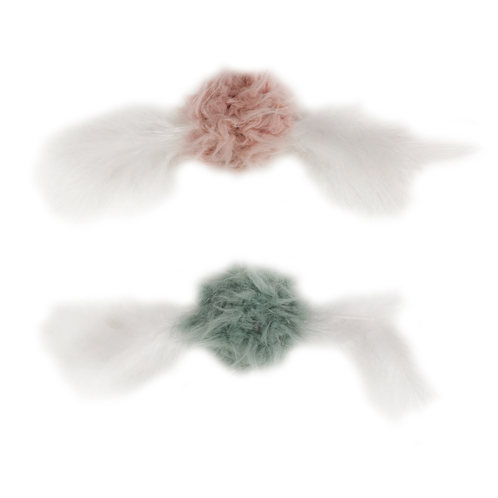 ПР0058584 Игрушка для кошек Berry Frost Набор Мячики с перьями и кошачьей мятой 2 шт CHOMPER 