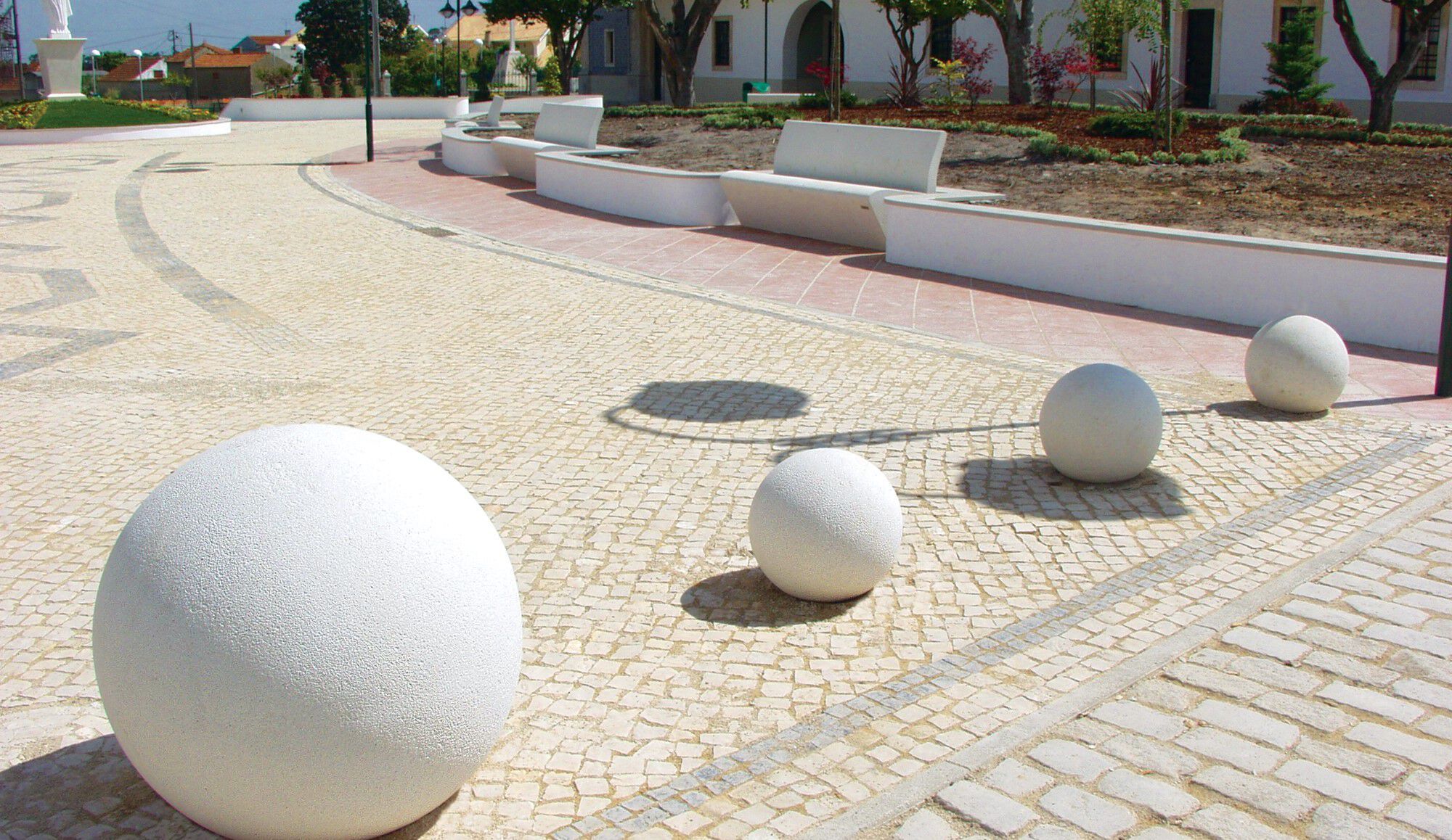 Бетонный шар боллард amop основы ARCH-00064400 - Вид №1