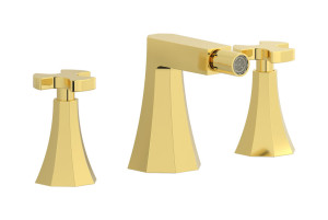 Смеситель для биде на 3 отверстия с донным клапаном WE ARE IB bt393oo Gold Belmondo