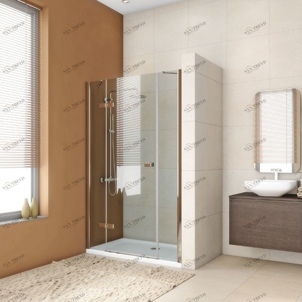 Душевая дверь в нишу 140x200 GK-863P стекло прозрачное 6 мм GUTEWETTER TREND DOOR 140X200GK863P