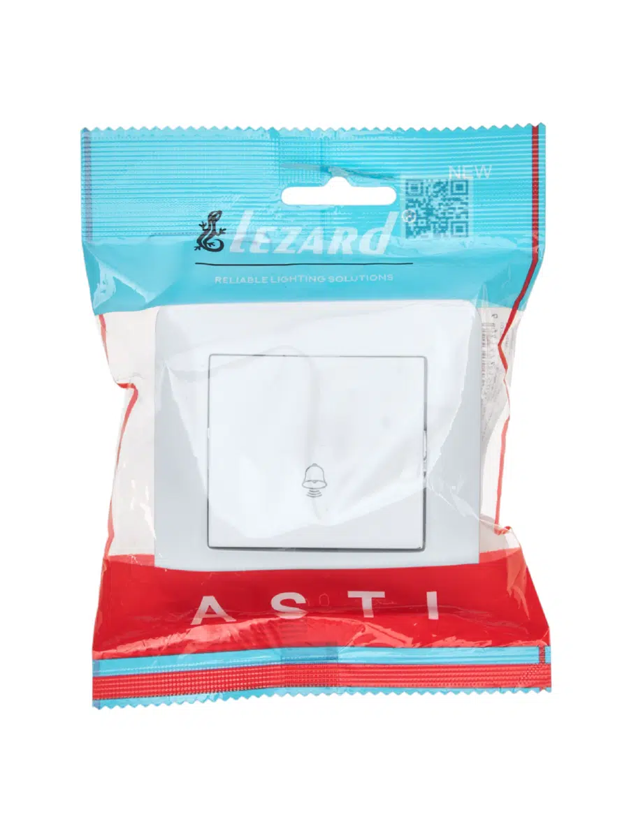 ASTI Кнопка звонка белый LEZARD 7081-0202-103