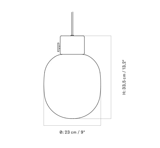 Подвесной светильник из стекла и латуни Audo Copenhagen JWDA ARCH-00068499 - Вид №4