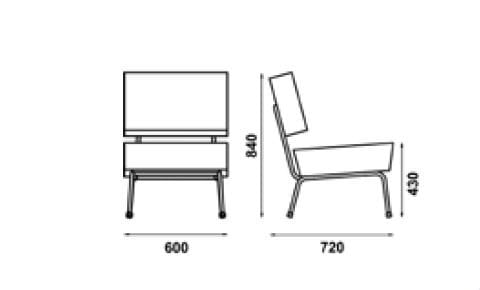 Тканевое кресло Adico 745-L ARCH-00050478 - Вид №2