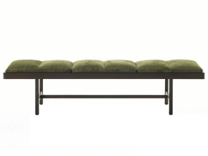 Кожаная мягкая скамья