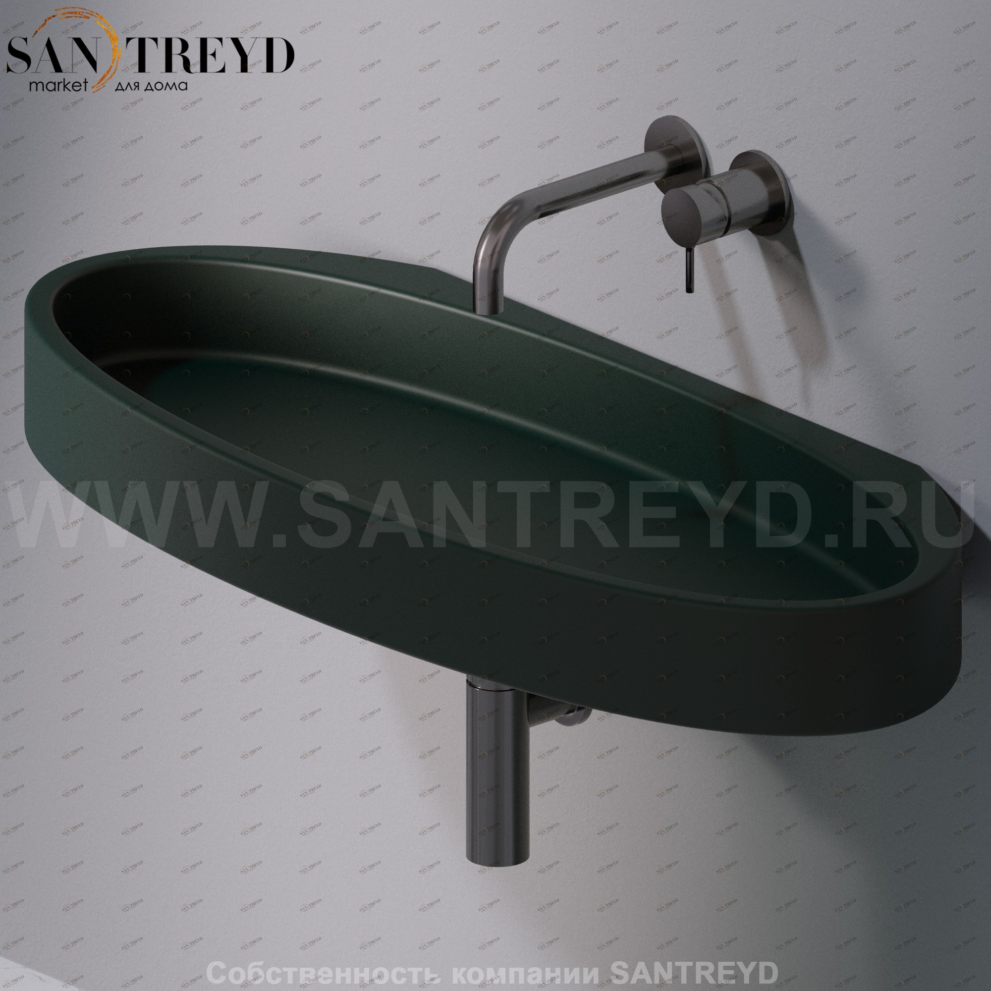 L016T1RPV4.143 Подвесная раковина настенная овальная A. e T. Italia P35 AeT ITALIA