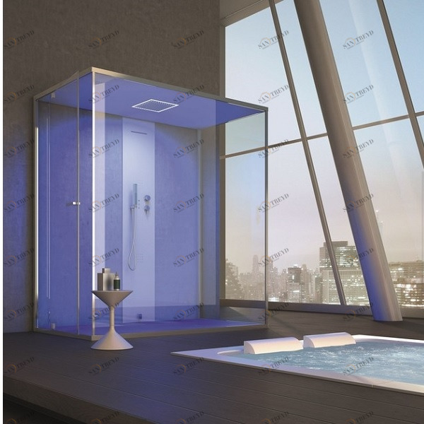 Ограждение для душа и турецкой бани Gemini 6 140х110 см 1GNU3S0 Gruppo Geromin