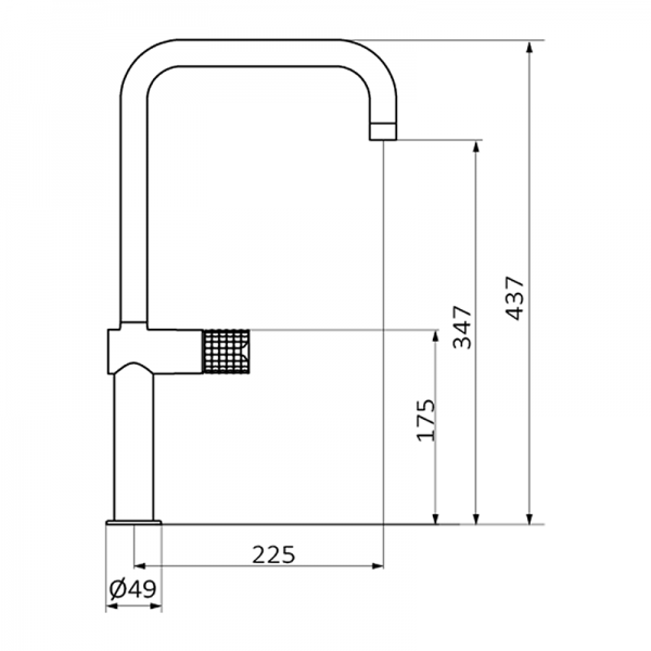 75820750 BASIC/PREMIUM Aura Sink смеситель Хром GRB MIXERS  - Вид №1