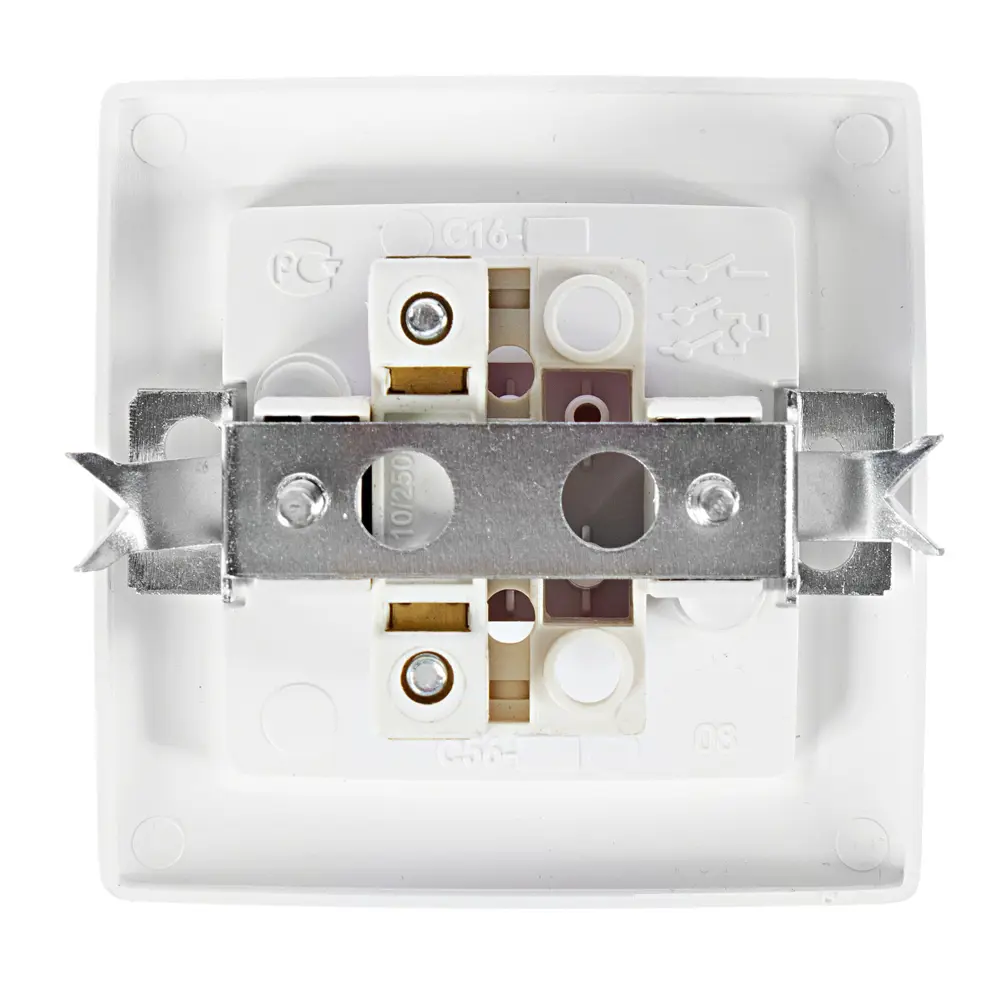 REONE Встраиваемый выключатель с одной клавишей в белом глянцевом исполнении 17823708 STLM-0008715 - Вид №2