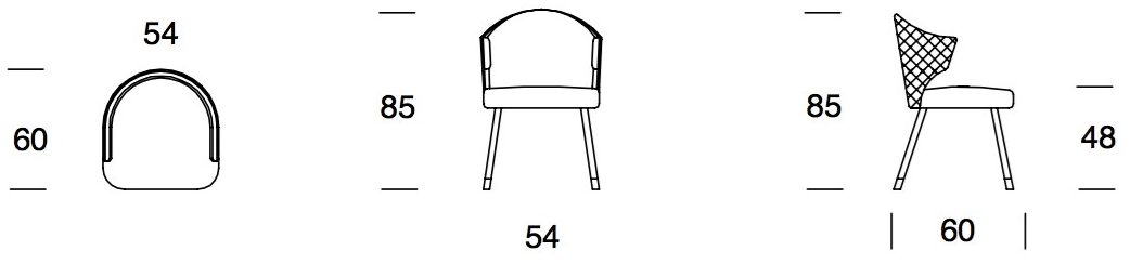 Former In Italia Стул из ткани с подлокотниками Gilda sun-id-1447990 - Вид №3
