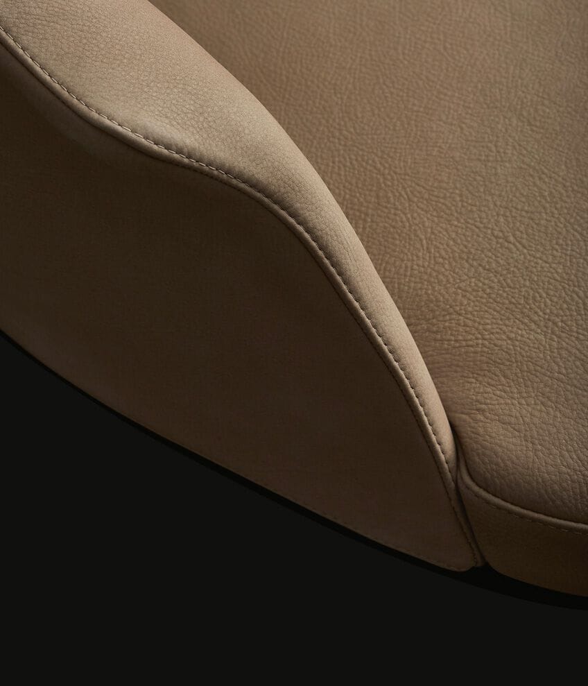 Кожаный мягкий стул с подлокотниками Poliform ARCH-00066170 - Вид №1