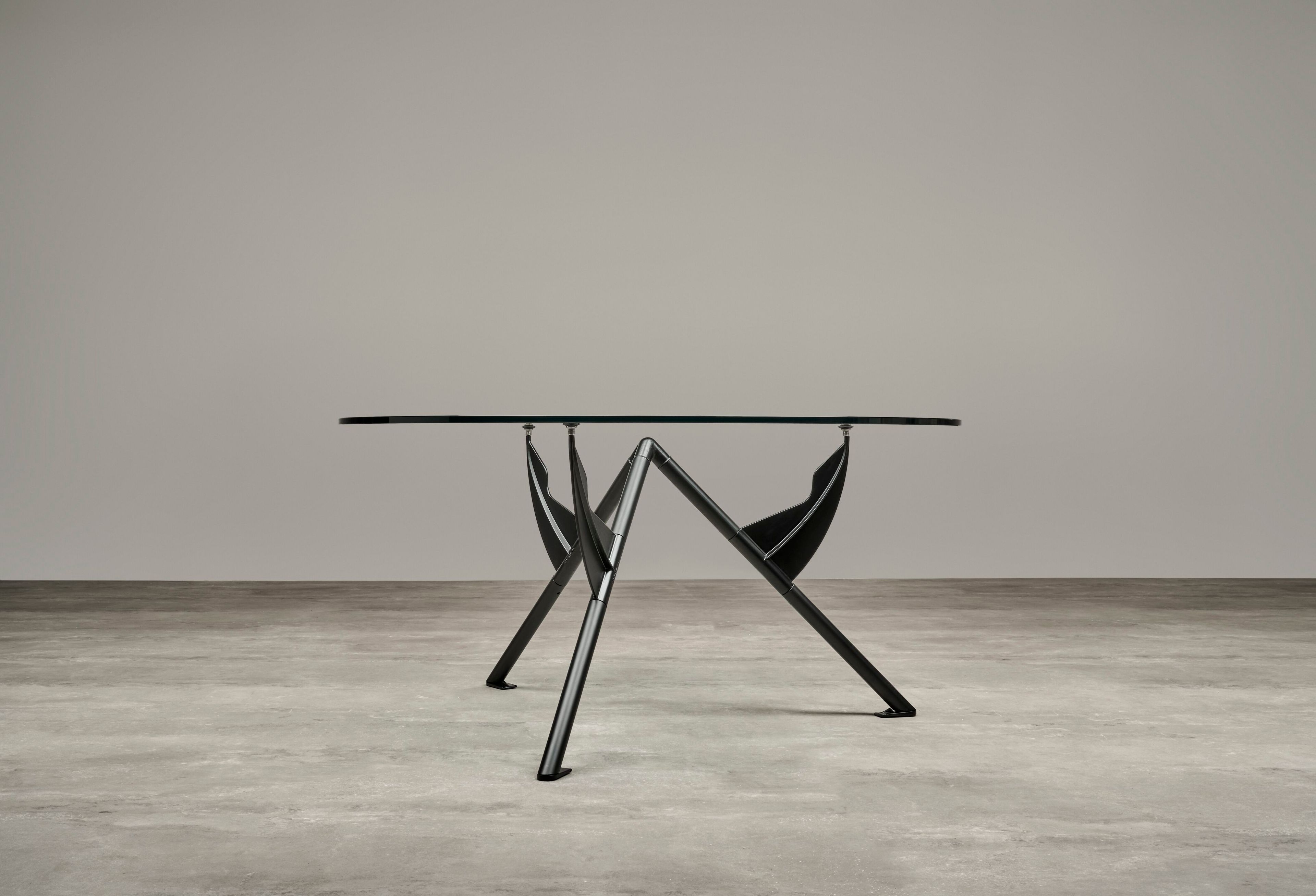 Круглый стол из стали и хрусталя BALERI ITALIA PRESIDENT M ARCH-00137565 - Вид №2