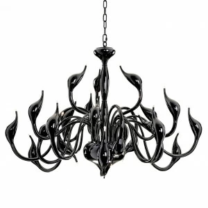 Подвесная люстра Lightstar Cigno Collo Bk 751247 LIGHTSTAR ДИЗАЙНЕРСКИЕ, CIGNO COLLO 056067 Черный