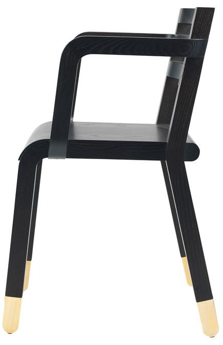 Albaplus Кресло на четырех ножках с подлокотниками из ясеня Socks sun-id-1480969 - Вид №3